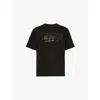 Kenzo Mens Black Archive 1970 Brand-print Cotton-jersey T-shirt In Black