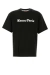 Kenzo Graphic Logo Crewneck T-shirt In Black