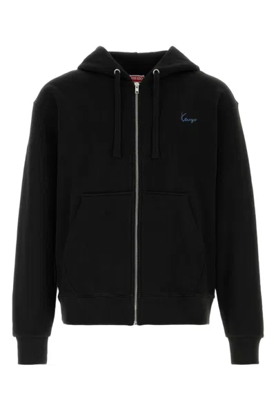Kenzo Black Logo Regular Hoodie