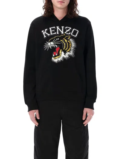 Kenzo Men's Black Tiger Hoodie For Ss24