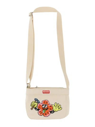 Kenzo Men Boke Bag With Print In Multicolor