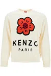 Kenzo Boke Flower Wool Sweater In Beige