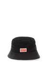 Kenzo Men Bucket Hat With Logo In Black