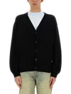Kenzo Men's Cardigan With Embroidered Tiger Academy In Black