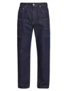 Kenzo Men's Cargo Monkey-fit Jeans In Blue