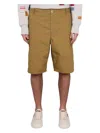 Kenzo Cargo Shorts In Brown