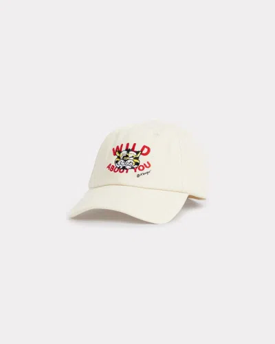 Kenzo Beige Cotton Baseball Cap In Neutral