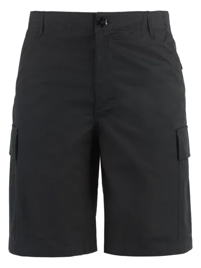 KENZO MEN'S COTTON CARGO BERMUDA SHORTS