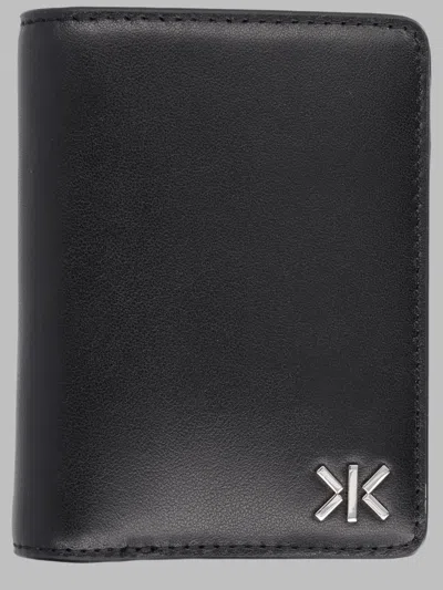 Kenzo Leather Keychain Wallet In Black