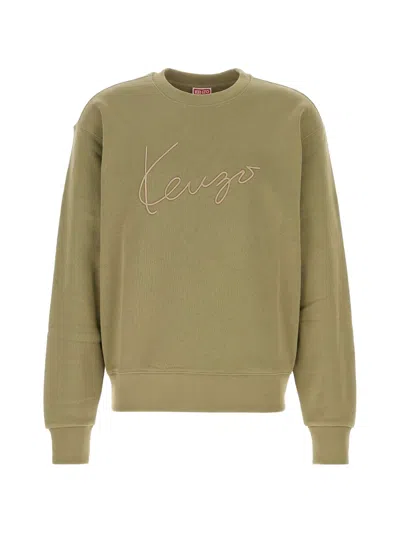 Kenzo Men's Crewneck Sweatshirt In Khaki