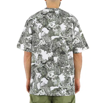 Kenzo Men's Dark Khaki Dreamers Graphic-print Cotton T-shirt In Beige