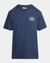 Kenzo Logoed T-shirt In Midnight Blue