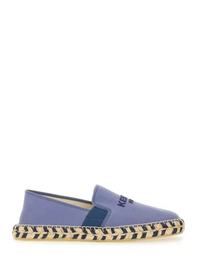 Kenzo Men Espadrlla With Logo In Purple