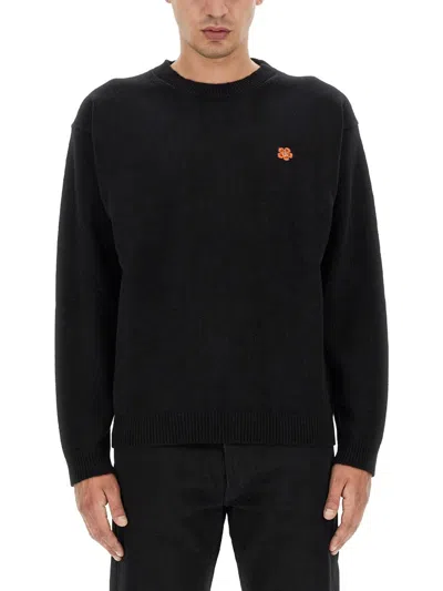 Kenzo Men Flower Boke Sweatshirt In Black