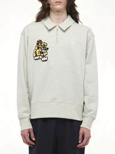 Kenzo Men's Gots Verdy Collection Half Zip Sweatshirt
