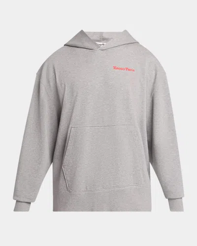 Kenzo Men's Gots Verdy Graphic Hoodie In Pearl Grey