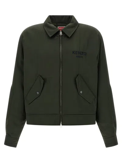 Kenzo Green Shirt Collar Jacket
