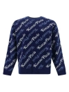Kenzo All-over Monogram Jumper In Mdnghtblue