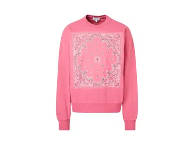 Pre-owned Kenzo Men's  Bandana Patch Sweatshirt In Pink