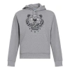 Kenzo Men's  Fw20 Tiger Head Embroidered Cotton Pearl Gray