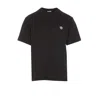 Kenzo Black T-shirt With White Tiger Patch. In Black