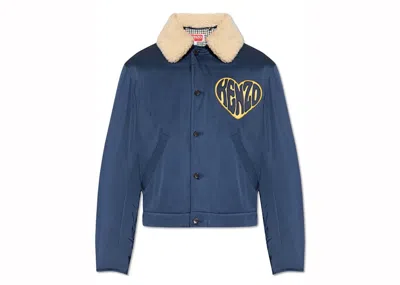 Pre-owned Kenzo Men's  Hearts Tour Jacket In Blue