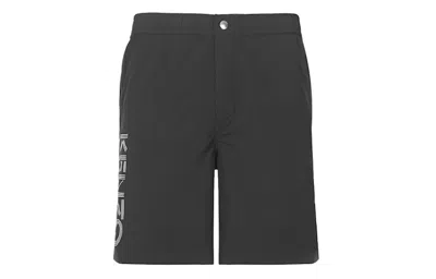 Pre-owned Kenzo Men's  Logo Swimming Shorts In Black