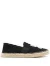 Kenzo Logo-printed Espadrilles In Black