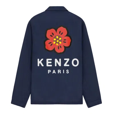 Pre-owned Kenzo Men's  X Nigo Boke Flower Coach Jacket In Navy Blue