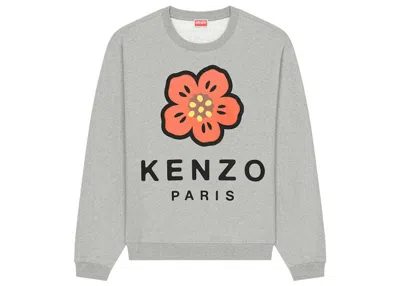 Pre-owned Kenzo Men's  X Nigo Boke Flower Crewneck Sweatshirt In Pearl Grey In Gray