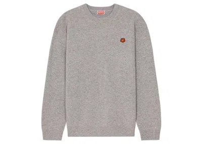 Pre-owned Kenzo Men's  X Nigo Paris Merino Wool Jumper In Misty Grey