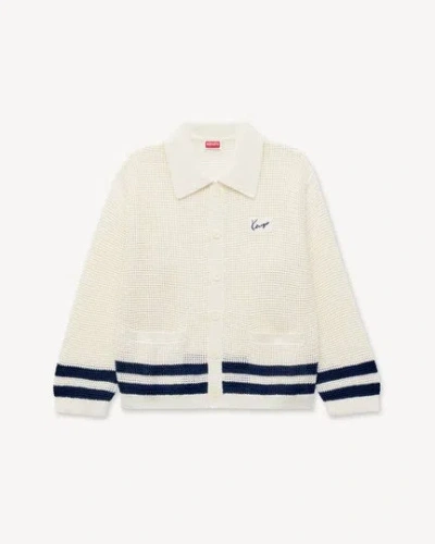 Kenzo Men's Knit Cardigan In Offwhite