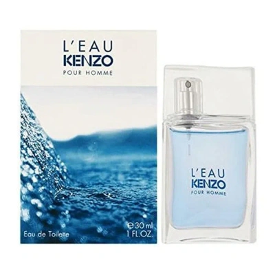 Kenzo Men's L'eau Pour Homme Edt 1.0 oz Fragrances 3274872333963 In Green / White