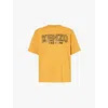 Kenzo Mens Medium Orange Archive 1970 Brand-print Cotton-jersey T-shirt
