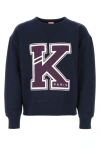 Kenzo Midnight Blue Cotton Varsity Sweatshirt In Blue