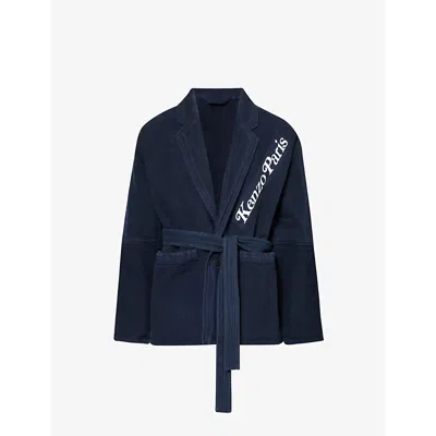 Kenzo Navy  Paris Verdy Edition Workwear Jacket In Midnight Blue