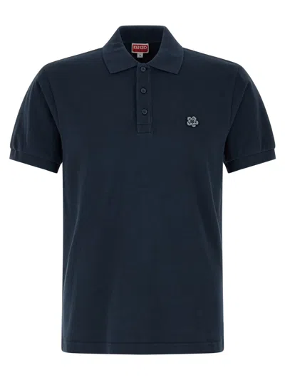 Kenzo Navy Blue Logo Embroidery Polo
