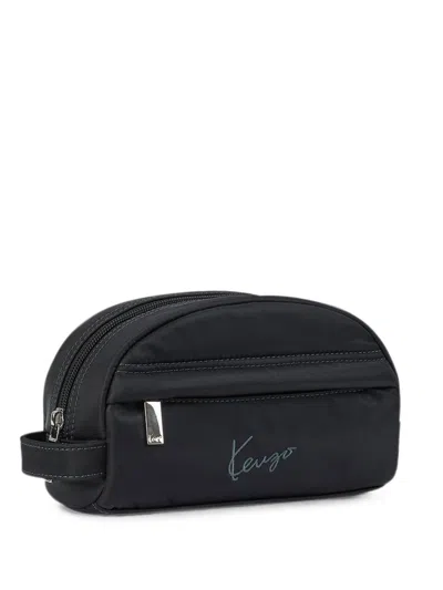 Kenzo Men's Nylon Pouch Handbag In Black