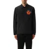 Kenzo Jacket Cotton Blend Adjustable Straps In Black