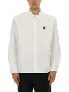 Kenzo Shirt With Boke Flower Embroidery In White