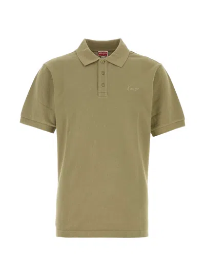 Kenzo Men's Signature Slim Polo In Khaki