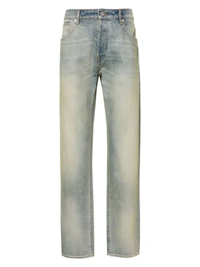 Kenzo Men's Slim Denim Cotton Jeans In Grey