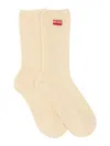 Kenzo Men Sock With Logo In White