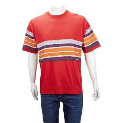 Kenzo Men's Striped T-shirt In Red