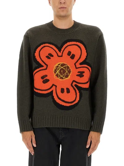 KENZO KENZO MEN SWEATER WITH "BOKE FLOWER"