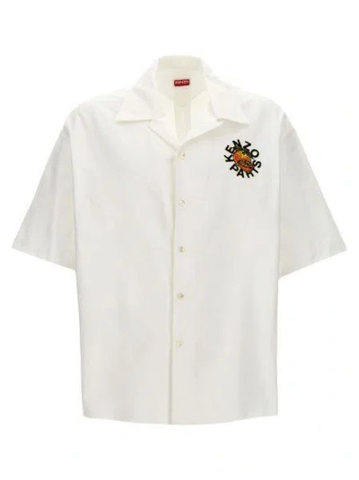 Kenzo Men's White Cotton Shirt For Ss24 Season