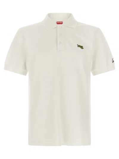 Kenzo Men White Shirt Collar Polo