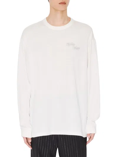 Kenzo Men's Winter Holidays Relaxed Long-sleeve T-shirt In White