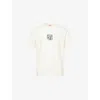 Kenzo Mens Ecru Elephant Graphic-print Cotton-jersey T-shirt Xl In Ecru
