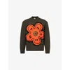 Kenzo Boke Flower Cotton Blend Sweater In Multi